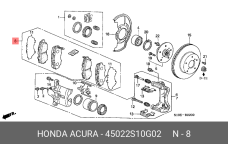 HONDA 45022-S10-G02