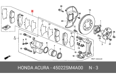 HONDA 45022-SM4-A00