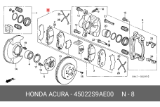 HONDA 45022-S9A-E00