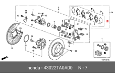HONDA 43022-TA0-A00
