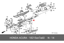 HONDA 18215-SN7-A60