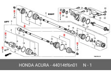 HONDA 44014-TF6-N01