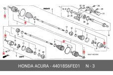 HONDA 44018-S6F-E01