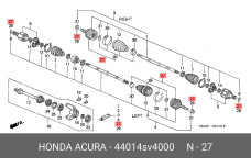 HONDA 44014-SV4-000