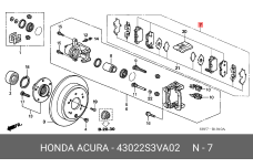 HONDA 43022-S3V-A02
