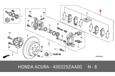 HONDA 43022-SZA-A00