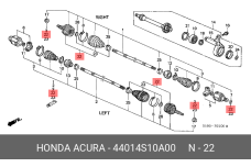 HONDA 44014-S10-A00