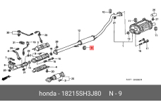 HONDA 18215-SH3-J80