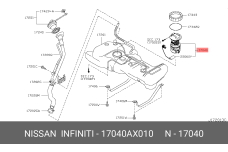 NISSAN 17040-AX010