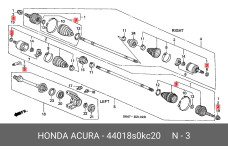 HONDA 44018-S0K-C20