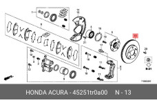 HONDA 45251-TR0-A00