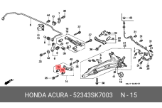 HONDA 52343-SK7-003