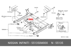 NISSAN 55135-0M000