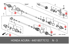 HONDA 44018-ST7-C12
