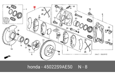 HONDA 45022-S9A-E50