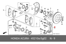 HONDA 45210-SR3-G02