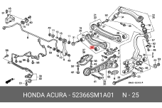 HONDA 52366-SM1-A01