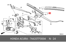 HONDA 76620-TF0-004