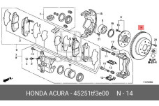 HONDA 45251-TF3-E00