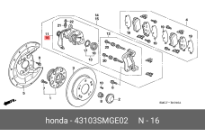 HONDA 43103-SMG-E02