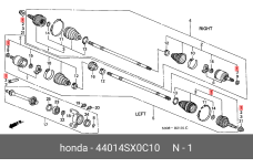 HONDA 44014SX0C10