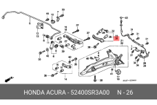 HONDA 52400-SR3-A00