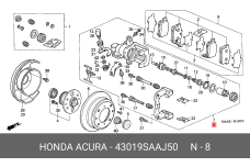 HONDA 43019-SAA-J50