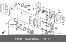 HONDA 45230-SR3-G01
