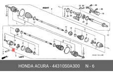HONDA 44310-S0A-300