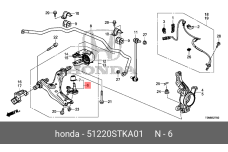 HONDA 51220-STK-A01
