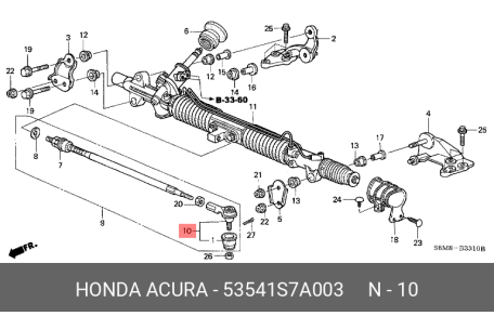 HONDA 53541-S7A-003 53541-S7A-003,53541-SJF-003