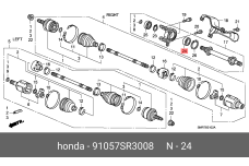 HONDA 91057-SR3-008