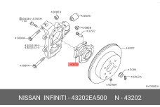 NISSAN 43202-EA500