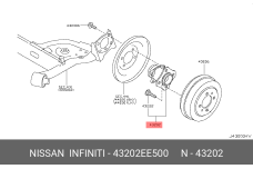 NISSAN 43202-EE500
