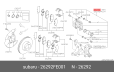 SUBARU 26292-FE001