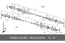 HONDA 44333-SD2-003