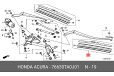 HONDA 76630-TA0-J01