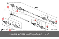HONDA 44018SX8M02