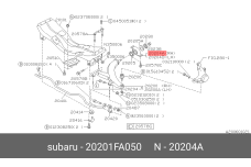 SUBARU 20201-FA050