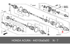 HONDA 44310-TA0-A00