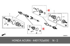 HONDA 44017-T2A-000