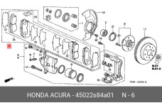 HONDA 45022S84A01