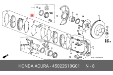HONDA 45022-S10-G01