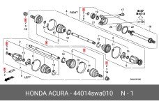 HONDA 44014-SWA-010