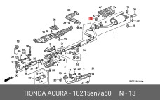 HONDA 18215-SN7-A50