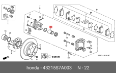 HONDA 43215-S7A-003