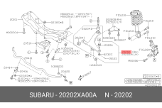 SUBARU 20202-XA00A