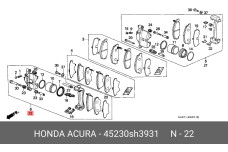 HONDA 45230-SH3-931