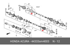 HONDA 44333-SM4-003