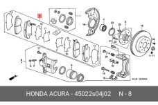 HONDA 45022-S04-J02